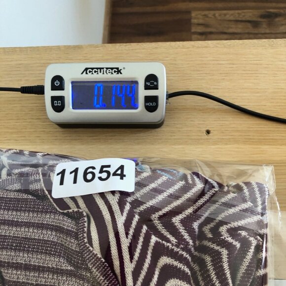 UMGEE Sweater Womens Small Purple Striped Open Cardigan Knit Stretch Everyday - Picture 9 of 9